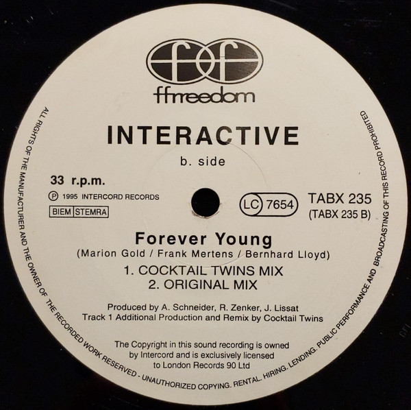 Interactive - Forever Young | Ffrreedom (TABX 235) - 4
