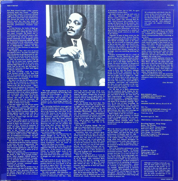 The Bud Powell Trio - At The Golden Circle Volume 3 | SteepleChase (SCC-6009) - 2