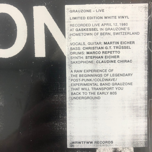 Grauzone - Live | We Release Whatever The Fuck We Want Records (WRWTFWW052) - 3 Grauzone - Live | We Release Whatever The Fuck We Want Records (WRWTFWW052) - 3