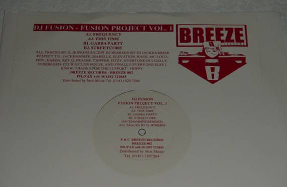 DJ Fusion - Fusion Project Vol. 1 | Breeze Records (BREEZE 002) - main