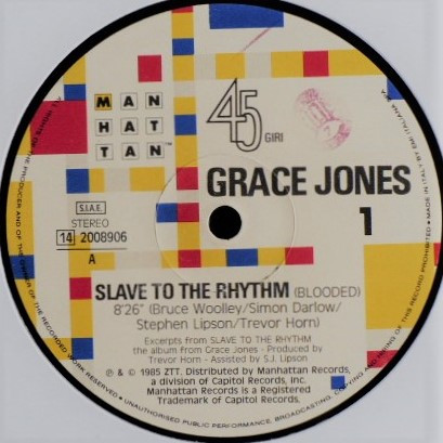 Grace Jones - Slave To The Rhythm | Manhattan Records (14 2008906) - 2