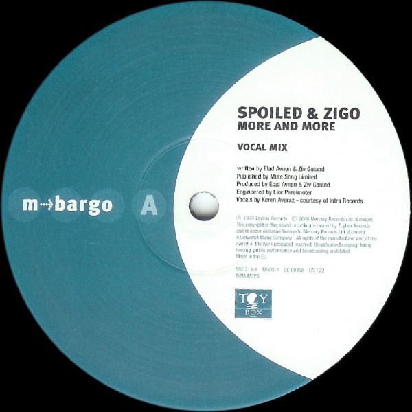 Spoiled & Zigo - More And More | M-Bargo (MGOX-1) - main