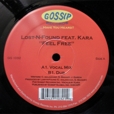 Lost-N-Found  &  Kara - Feel Free | Gossip Records (GG1032)