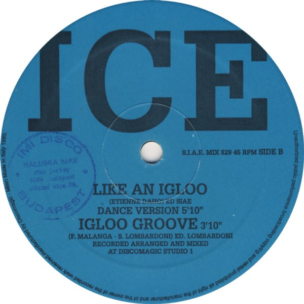 Ice - Comme Un Igloo | Discomagic Records (MIX 829)