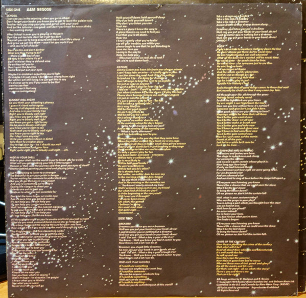 Supertramp - Crime Of The Century | A&M Records (A&M 985008) - 6