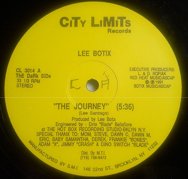 Lee Botix - The Journey / Up On The Techno Beat | City Limits (CL 3014) Lee Botix - The Journey / Up On The Techno Beat | City Limits (CL 3014)