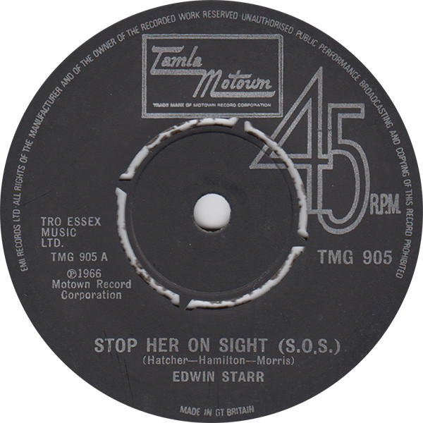 Edwin Starr - Stop Her On Sight (S.O.S) | Tamla Motown (TMG 905)
