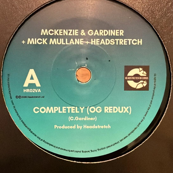 Mckenzie & Gardiner - Completely (Og Redux) / Hold On Tight (Og Redux) | Headstretch Records (HR02VA) - main Mckenzie & Gardiner - Completely (Og Redux) / Hold On Tight (Og Redux) | Headstretch Records (HR02VA) - main