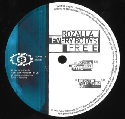 Rozalla - Everybody's Free [Remixed By Ca$ino (Paul Gotel & Aron Friedman) And Tony De Vit] | Pulse-8 Records (12LOSE110) - 4