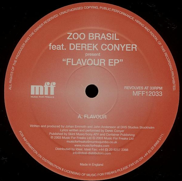Zoo Brazil Feat. Derek Conyer - Flavour | Music For Freaks (MFF12033) - 3 Zoo Brazil Feat. Derek Conyer - Flavour | Music For Freaks (MFF12033) - 3