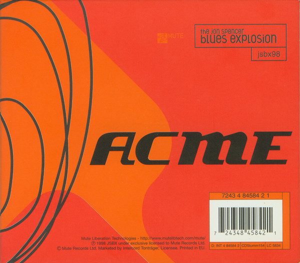 The Jon Spencer Blues Explosion - Acme | Mute (CDStumm154)