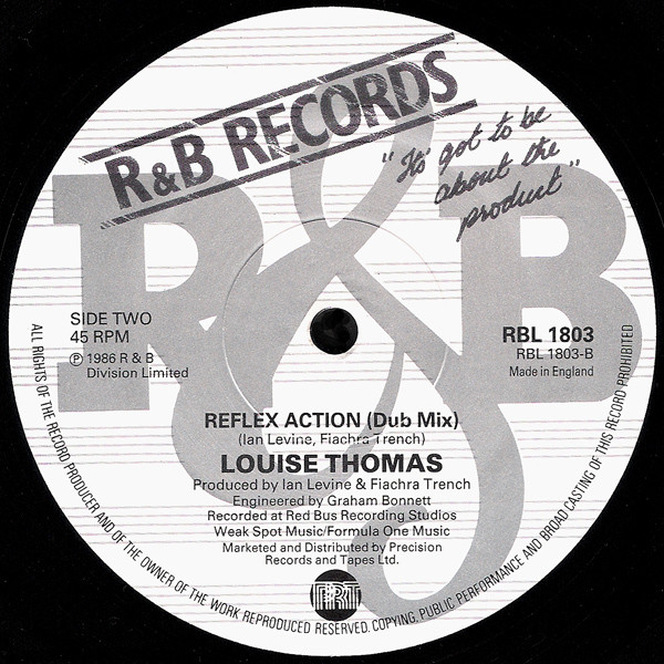 Louise Thomas - Reflex Action | R & B Records (RBL 1803) - 4