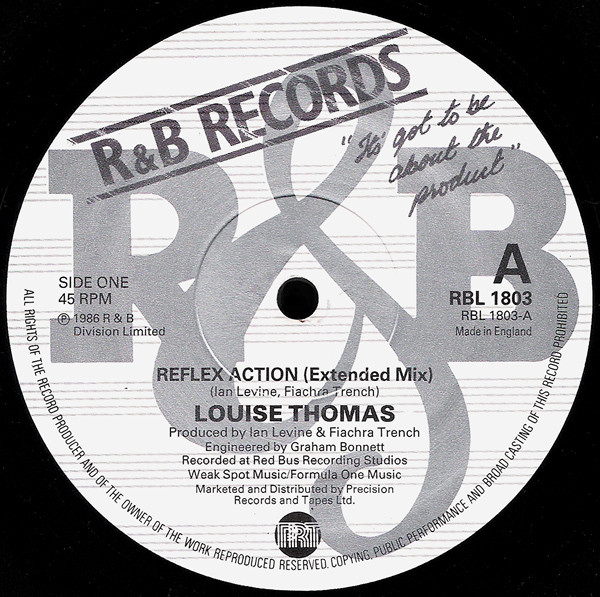 Louise Thomas - Reflex Action | R & B Records (RBL 1803) - 3