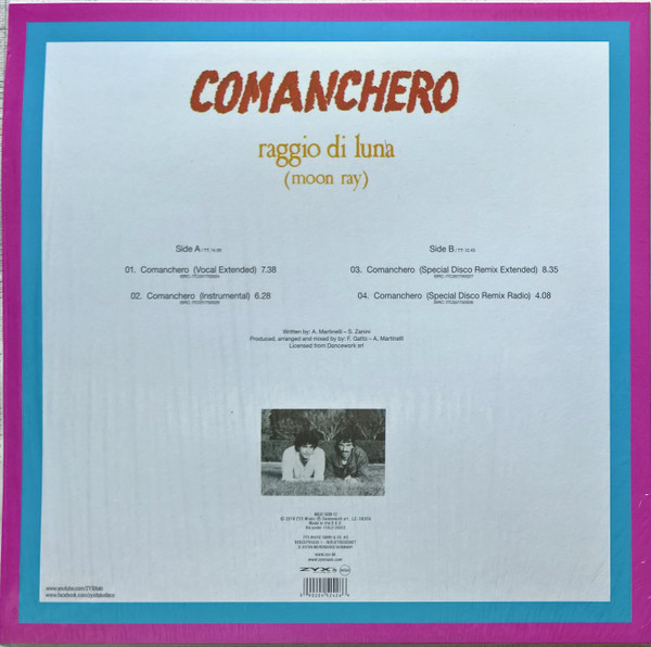 Raggio Di Luna - Comanchero | ZYX Music (MAXI 1009-12) - 2 Raggio Di Luna - Comanchero | ZYX Music (MAXI 1009-12) - 2