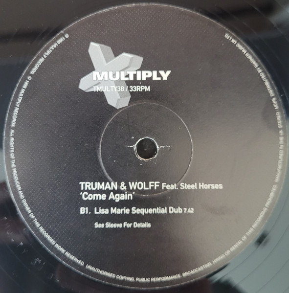 Truman & Wolff - Come Again | Multiply Records (TMULTY38) - 4