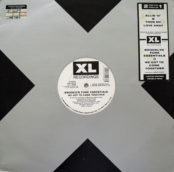 Brooklyn Funk Essentials / Ellis-D - We Got To Come Together / Took My Love Away | XL Recordings (XXL 003)