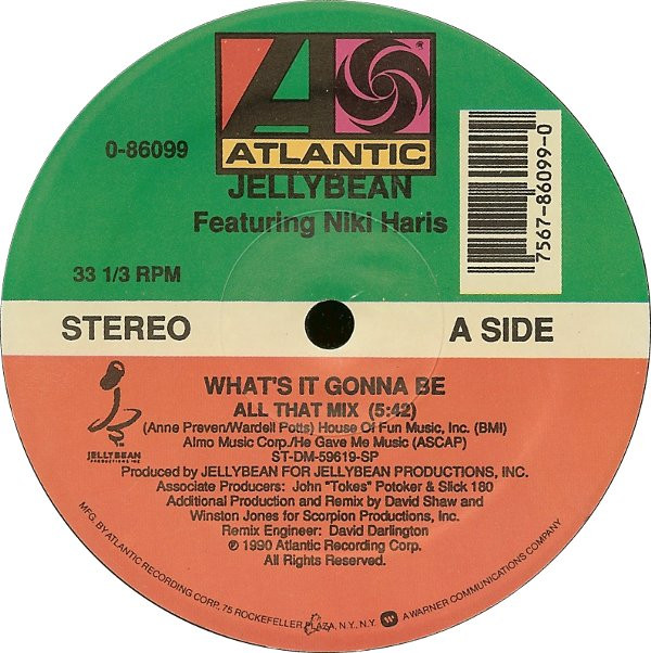 John "Jellybean" Benitez Featuring Niki Haris - What's It Gonna Be | Atlantic (0-86099) - 3 John "Jellybean" Benitez Featuring Niki Haris - What's It Gonna Be | Atlantic (0-86099) - 3