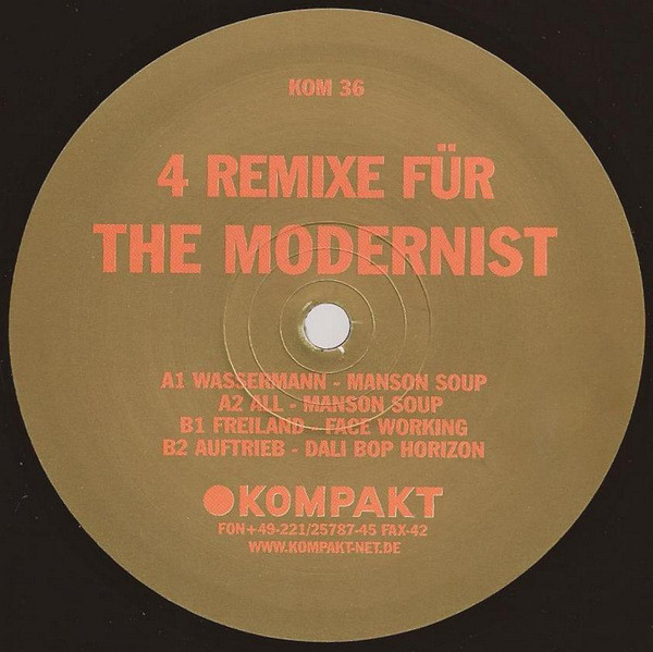 The Modernist - 4 Remixe Für The Modernist | Kompakt (KOM 36)