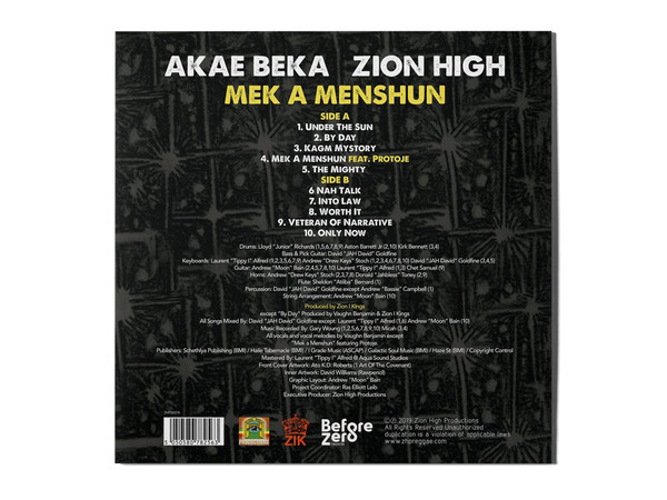Akae Beka - Mek A Menshun | Before Zero Records (ZHP00019) - 4
