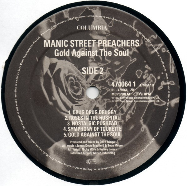 Manic Street Preachers - Gold Against The Soul | Columbia (474064 1) Manic Street Preachers - Gold Against The Soul | Columbia (474064 1)