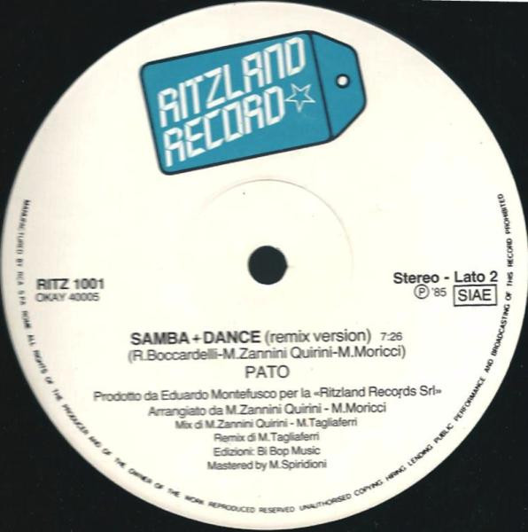 Pato - Samba+Dance | Ritzland Record (RIZ 1001) - 3