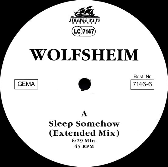 Wolfsheim - Sleep Somehow | Strange Ways Records (7146-6)