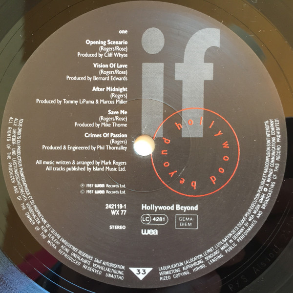 Hollywood Beyond - If | WEA (242119-1) - 3 Hollywood Beyond - If | WEA (242119-1) - 3