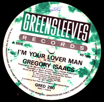 Gregory Isaacs - I'm Your Lover Man | Greensleeves Records (GRED 280)