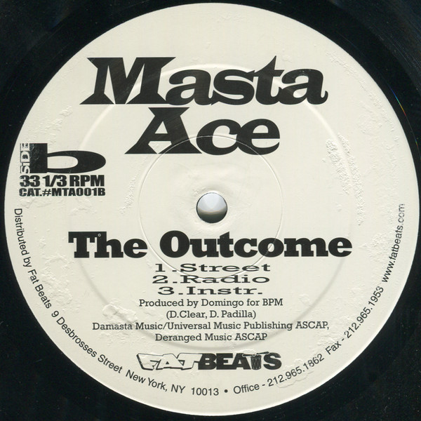 Masta Ace - Ghetto Like... b/w The Outcome | Fat Beats (MTA001) - 4