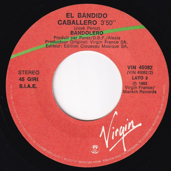 Bandolero - Paris Latino | Virgin (VIN 45082) - 4