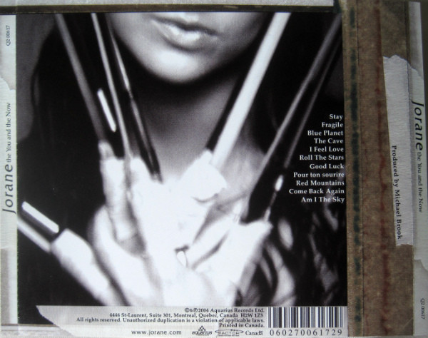 Jorane - The You And The Now [CD] | Aquarius Records (Q2 00617) - 2