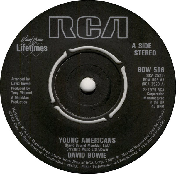 David Bowie - Young Americans | RCA (BOW 506) - 3 David Bowie - Young Americans | RCA (BOW 506) - 3