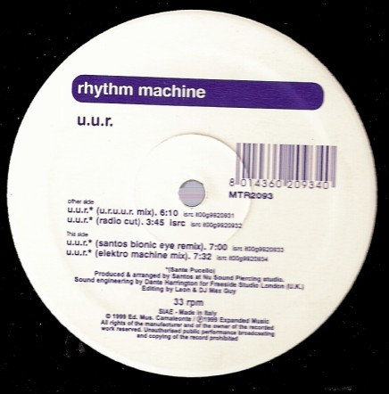 Rhythm Machine - U.U.R. | Mantra Vibes (MTR 2093)