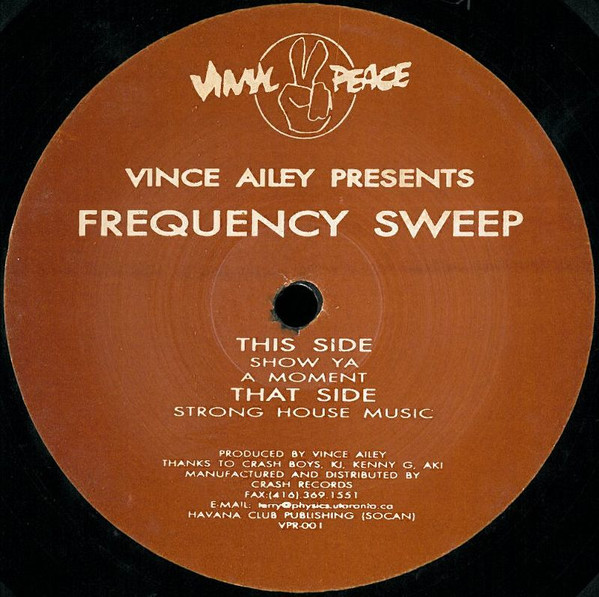 Vince Ailey - Frequency Sweep | Vinyl Peace (VPR-001) - main
