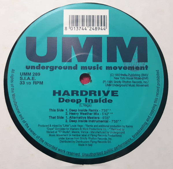 Hardrive - Deep Inside (Remixes) | UMM (UMM 289) - main