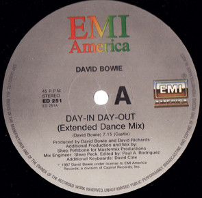 David Bowie - Day-In Day-Out | EMI America (ED 251) David Bowie - Day-In Day-Out | EMI America (ED 251)
