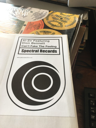 Al-Zir Feat Dion Benn - Can't Fake The Feeling | Spectral Records (DV002) Al-Zir Feat Dion Benn - Can't Fake The Feeling | Spectral Records (DV002)