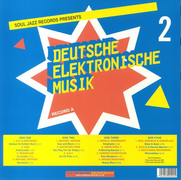 Various - Deutsche Elektronische Musik 2 (Experimental German Rock And Electronic Musik 1971-83) (Record A) | Soul Jazz Records (SJR LP494-Record A) - 2