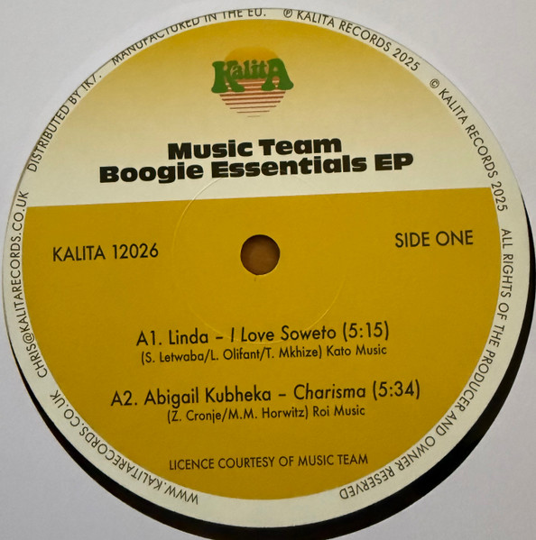 Various - Music Team Boogie Essentials EP | Kalita Records (KALITA 12026) - 3