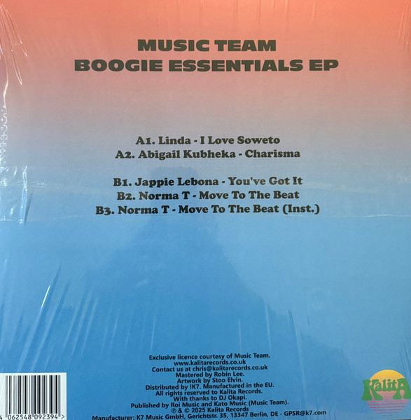 Various - Music Team Boogie Essentials EP | Kalita Records (KALITA 12026) - 2