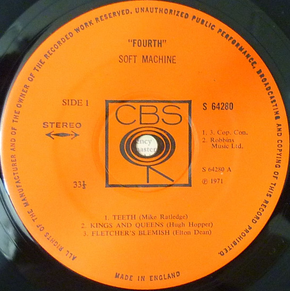 Soft Machine - Fourth | CBS (S 64280) - 3 Soft Machine - Fourth | CBS (S 64280) - 3