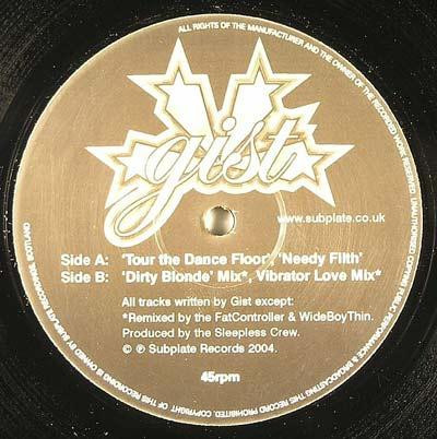 Gist - Tour The Dance Floor | Subplate (sub002) Gist - Tour The Dance Floor | Subplate (sub002)