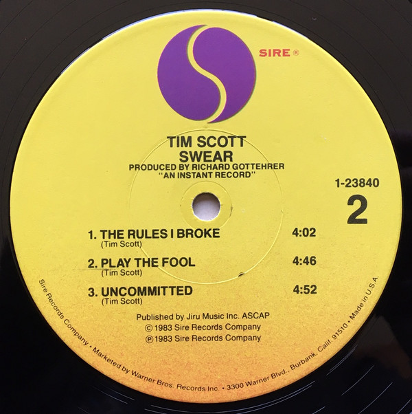 Tim Scott McConnell - Swear | Sire (1-23840)