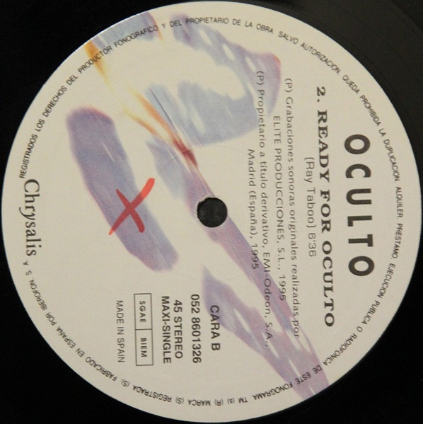 Oculto - Brain's Too Taboo | Chrysalis (052 8601326) - 4