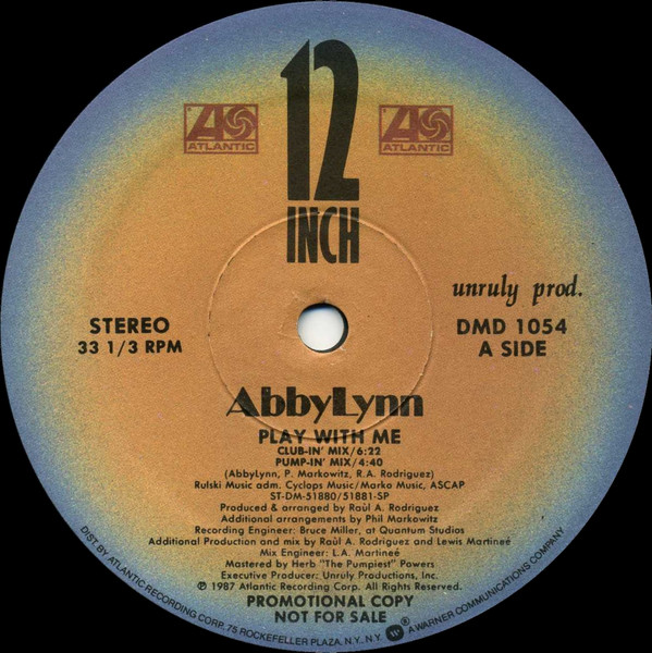 AbbyLynn - Play With Me | Atlantic (DMD 1054) - main