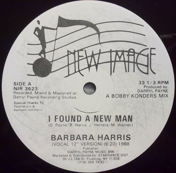 Barbara Harris - I Found A New Man | New Image Records (NIR 3623) Barbara Harris - I Found A New Man | New Image Records (NIR 3623)