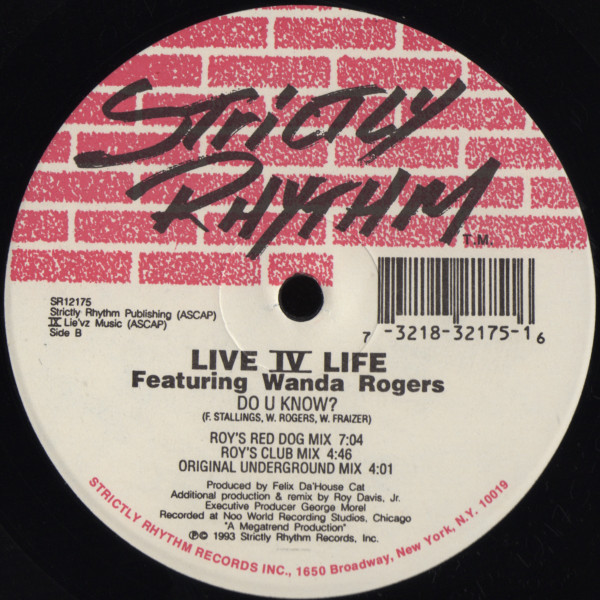 Live IV Life  &  Wanda Rogers - Do U Know? | Strictly Rhythm (SR12175) - 2