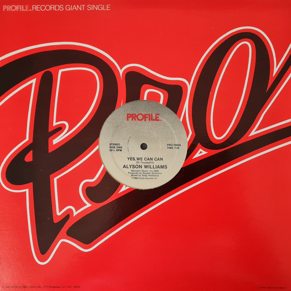 Alyson Williams - Yes We Can Can | Profile Records (PRO-7090) - 3