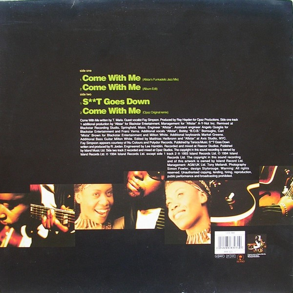 Ronny Jordan - Come With Me | Island Records (12 IS 584) - 2