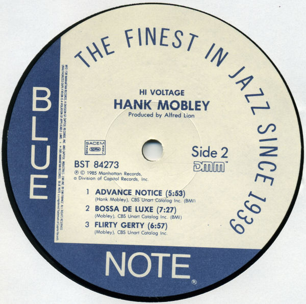 Hank Mobley - Hi Voltage | Blue Note (BST 84273) - 4 Hank Mobley - Hi Voltage | Blue Note (BST 84273) - 4